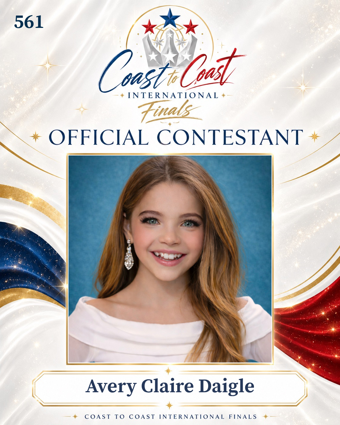 Vote #561 Avery Claire Daigle for 2026 International Finals People's Choice!