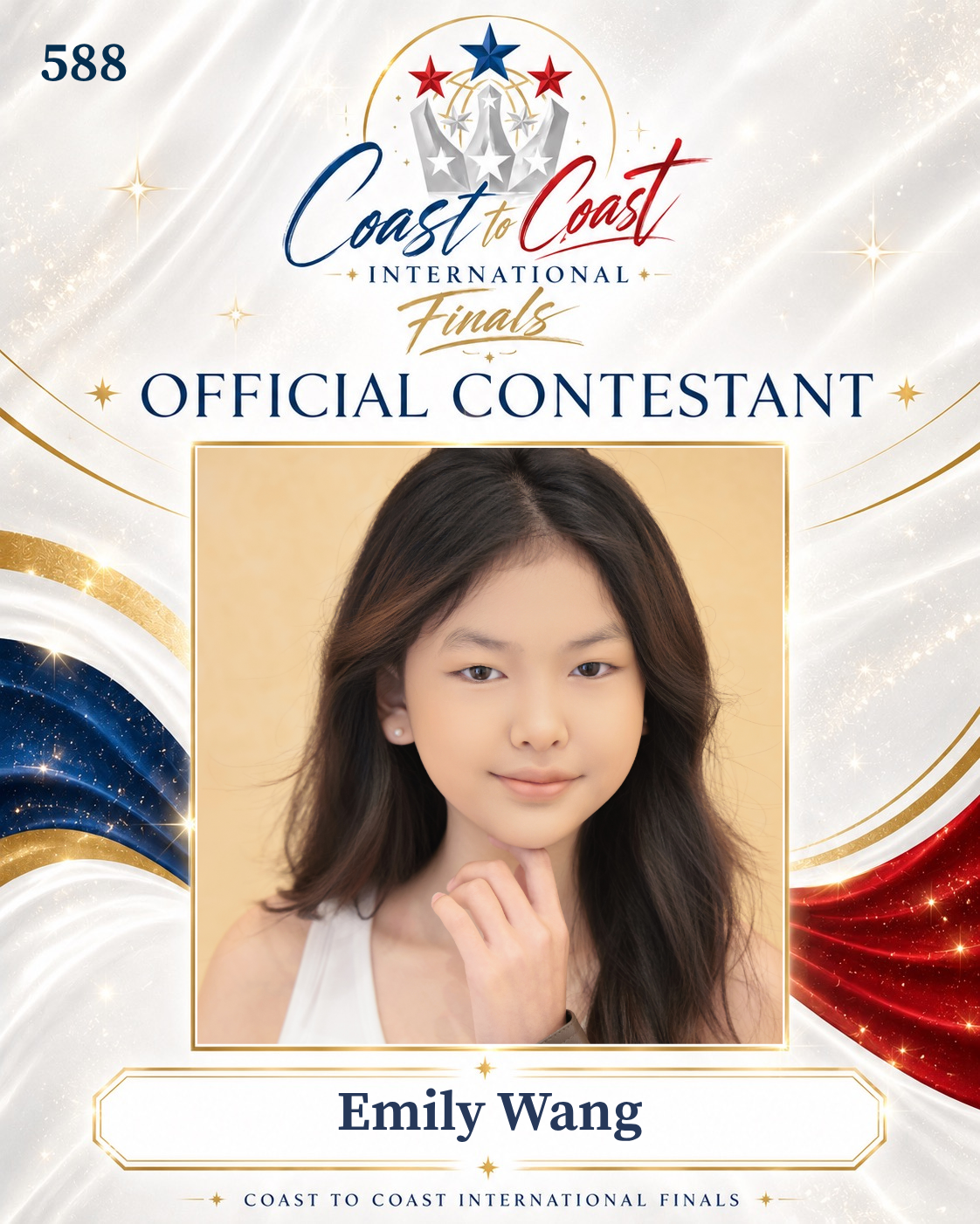 Vote #588 Emily Wang for 2026 International Finals People's Choice!