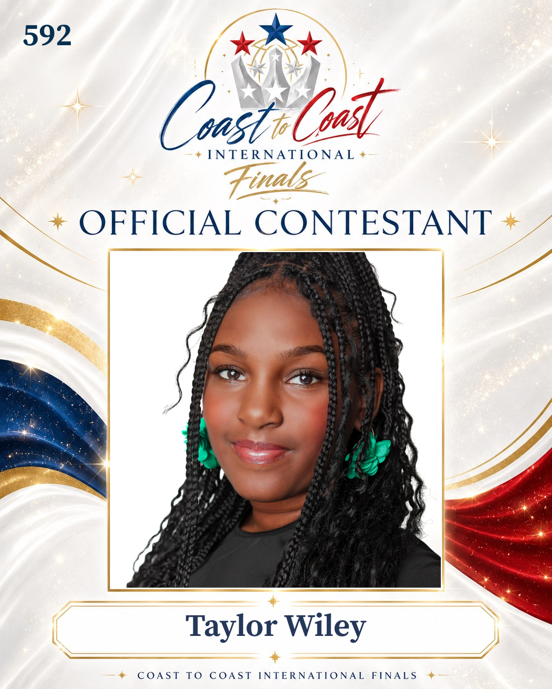 Vote #592 Taylor wiley for 2026 International Finals People's Choice!