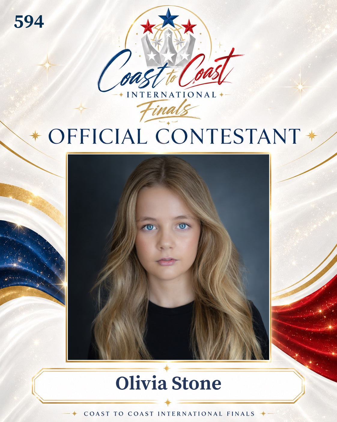 Vote #594 Olivia Stone for 2026 International Finals People's Choice!