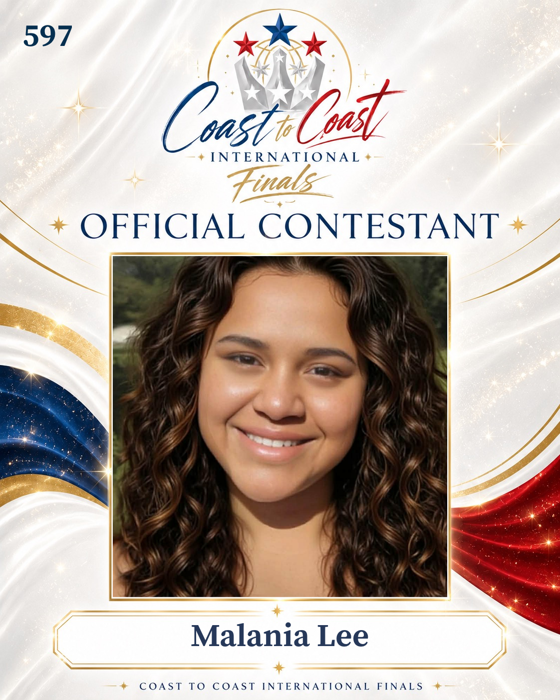 Vote #597 Malania Lee for 2026 International Finals People's Choice!