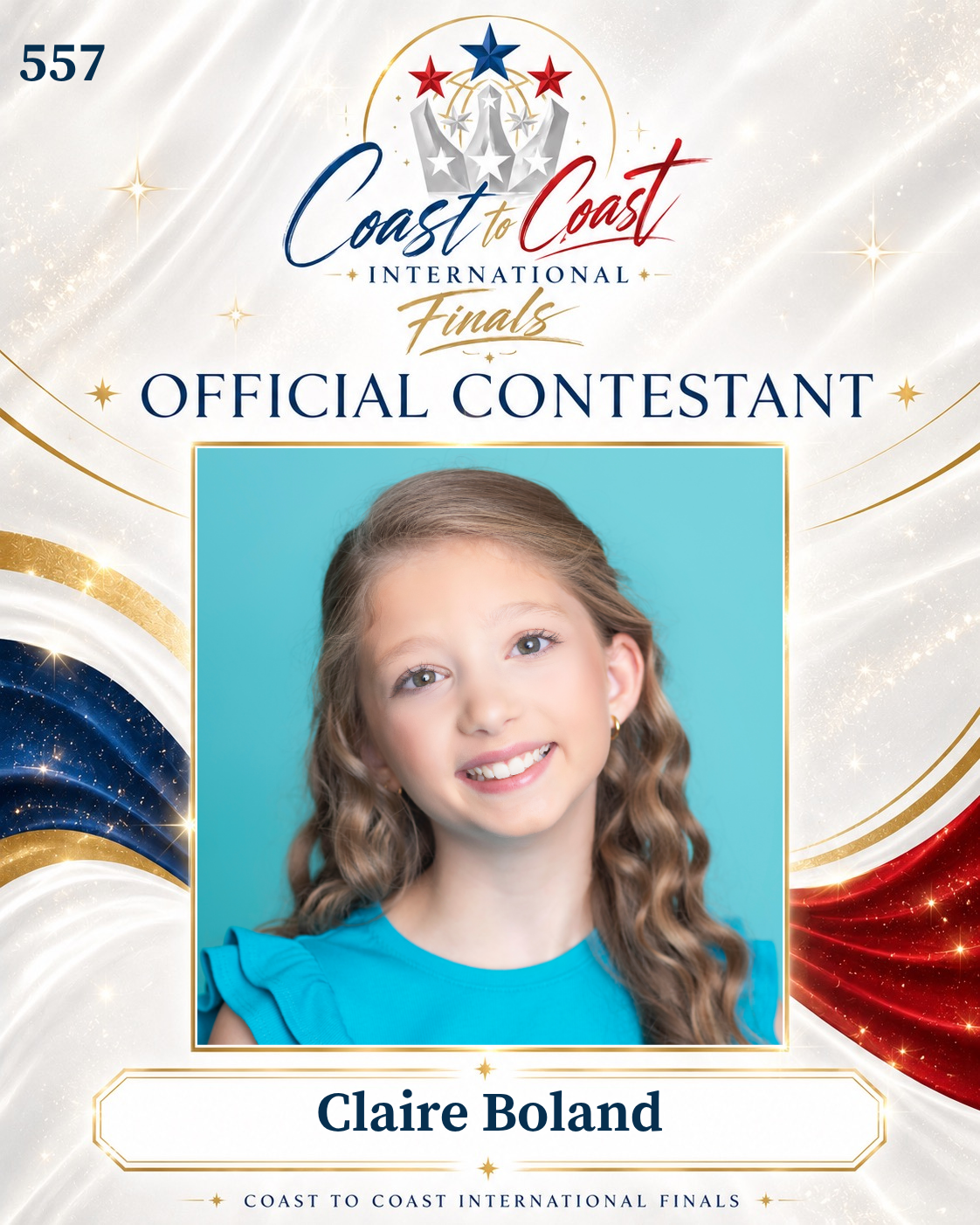 Vote #557 Claire Boland for 2026 International Finals People's Choice!