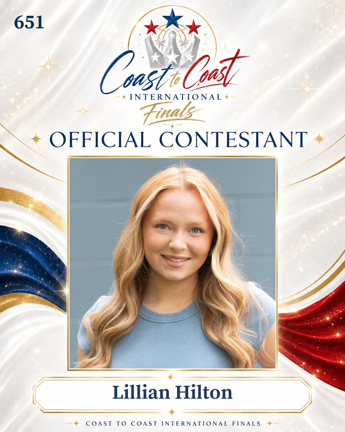 Vote #651 Lillian Hilton for 2026 International Finals People's Choice!