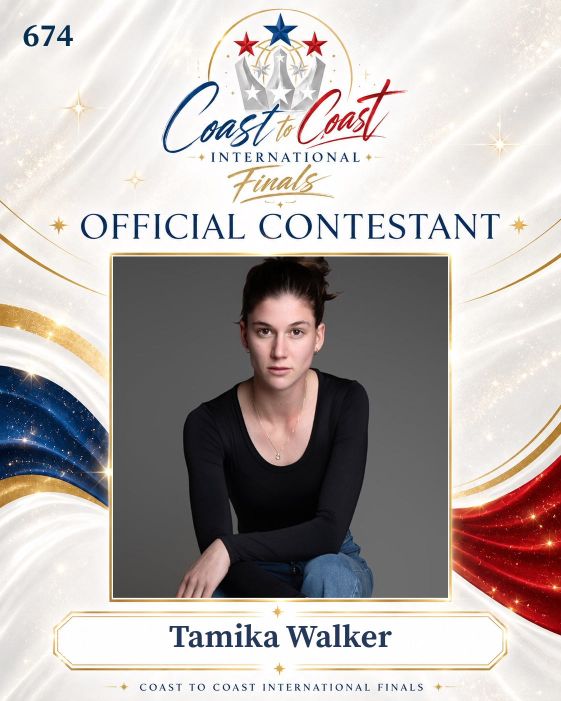 Vote #674 Tamika walker for 2026 International Finals People's Choice!