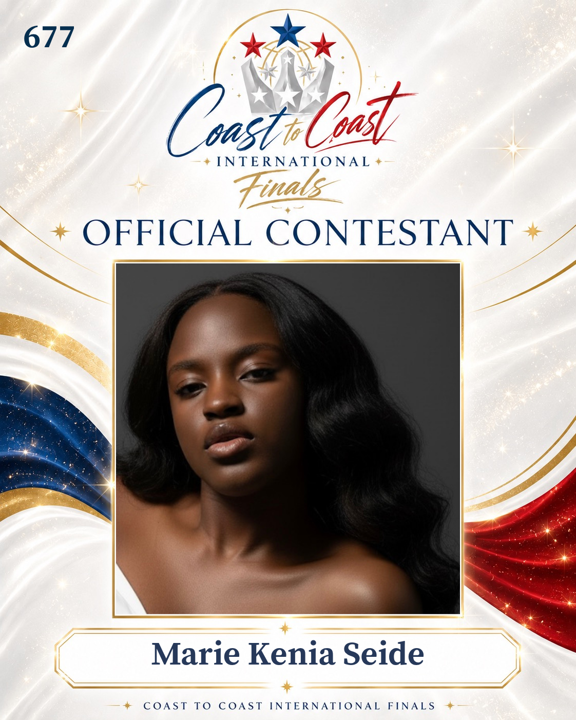 Vote #677 Marie kenia Seide for 2026 International Finals People's Choice!
