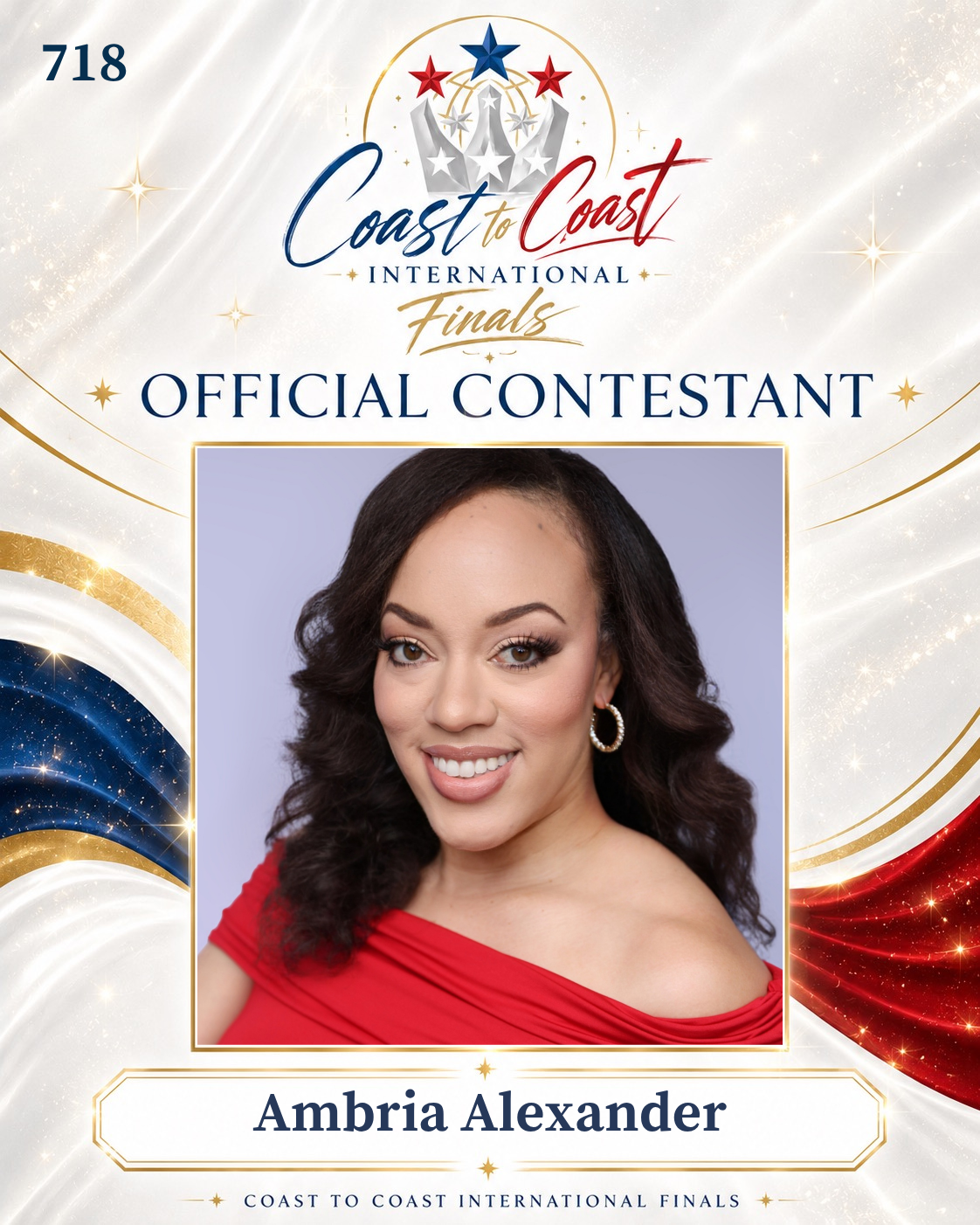 Vote #718 Ambria Alexander for 2026 International Finals People's Choice!