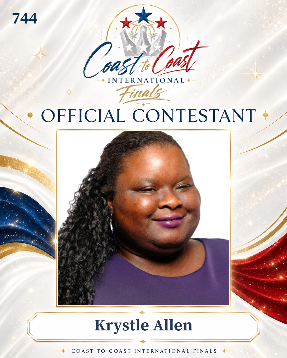 Vote #744 Krystle Allen for 2026 International Finals People's Choice!