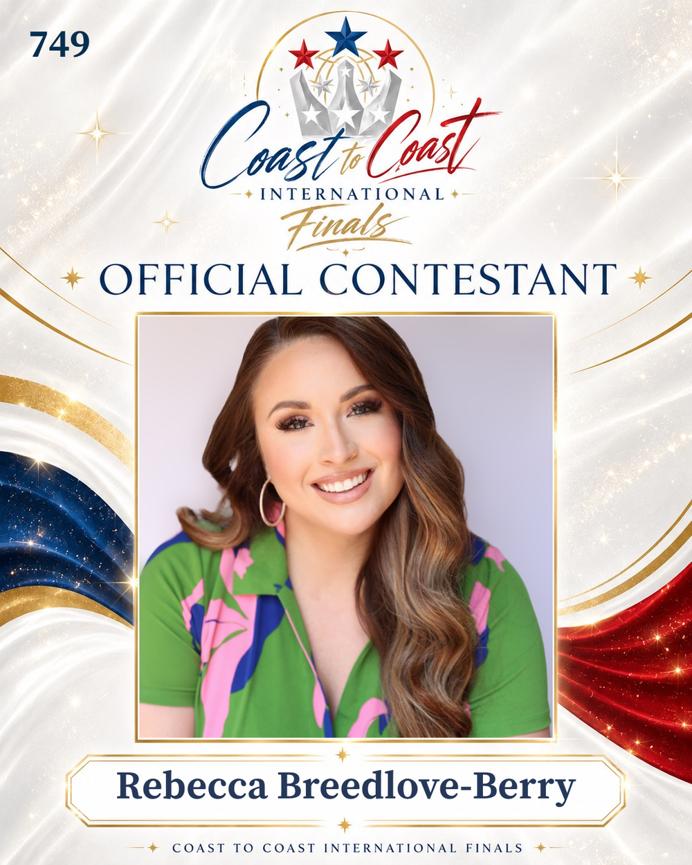 Vote #749 Rebecca Breedlove-Berry for 2026 International Finals People's Choice!