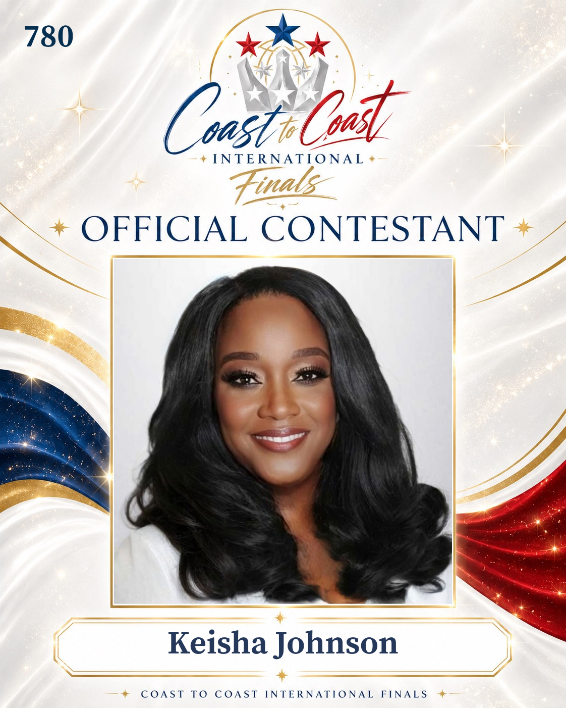 Vote #780 Keisha Johnson for 2026 International Finals People's Choice!