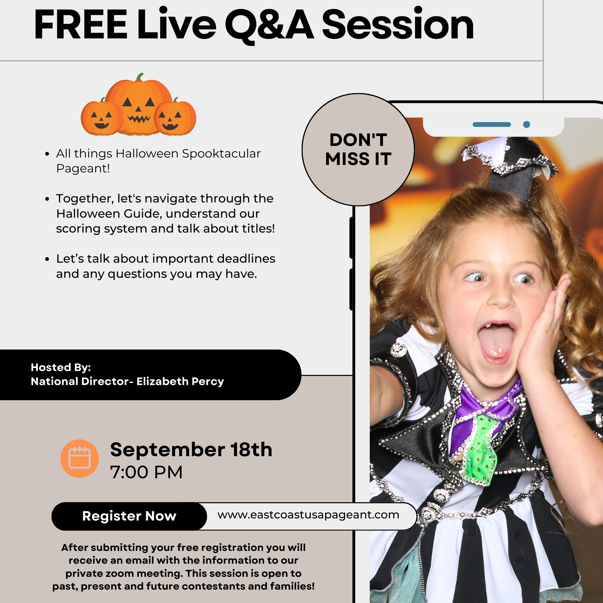 Halloween Pageant Information Session