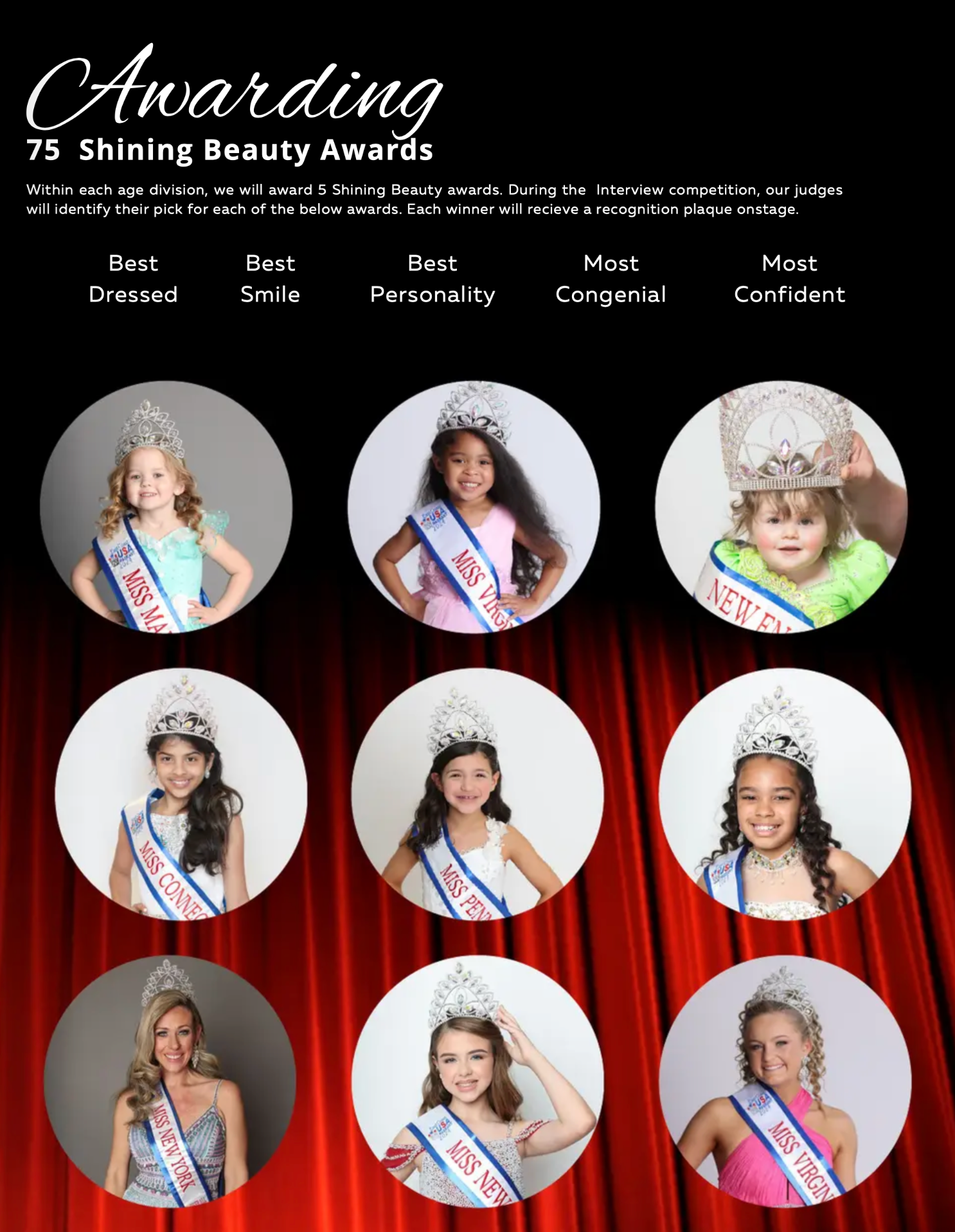 State Pageant Red Carpet Awards & Star Search