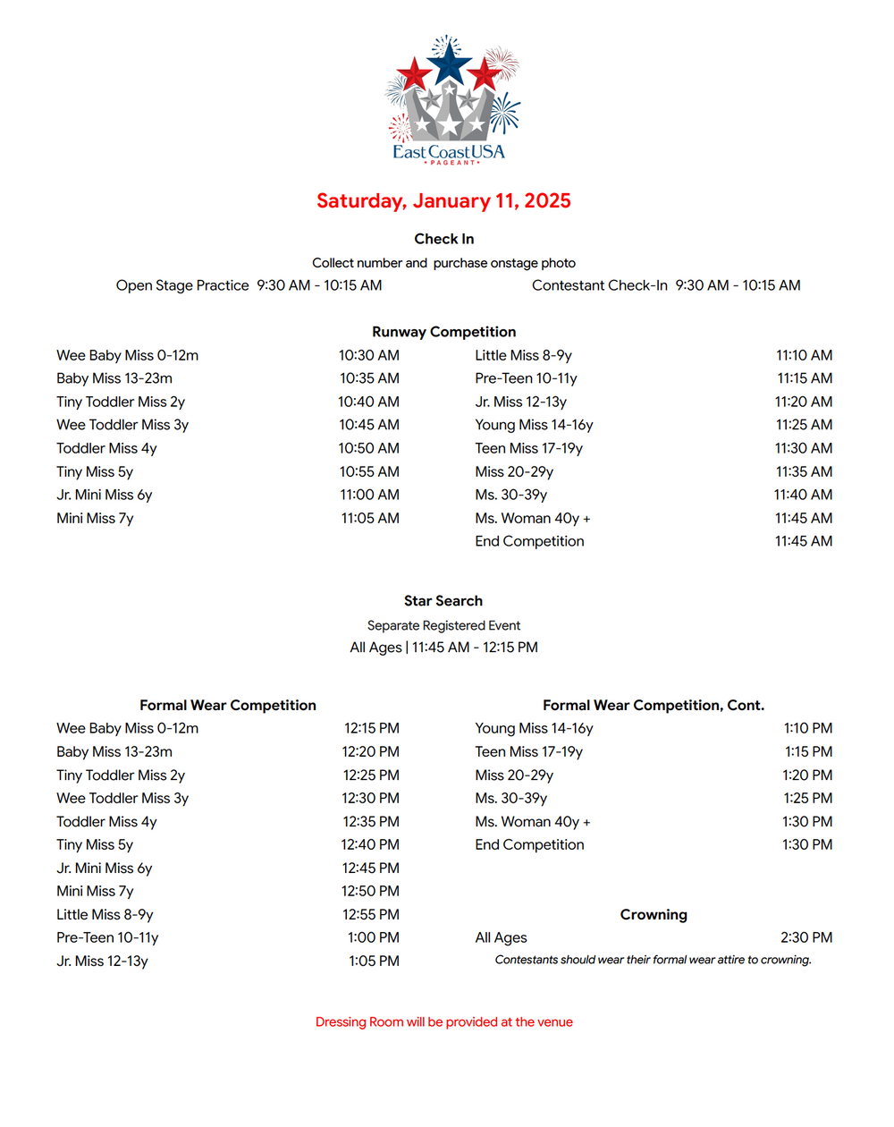 2025 Florida State Pageant Registration