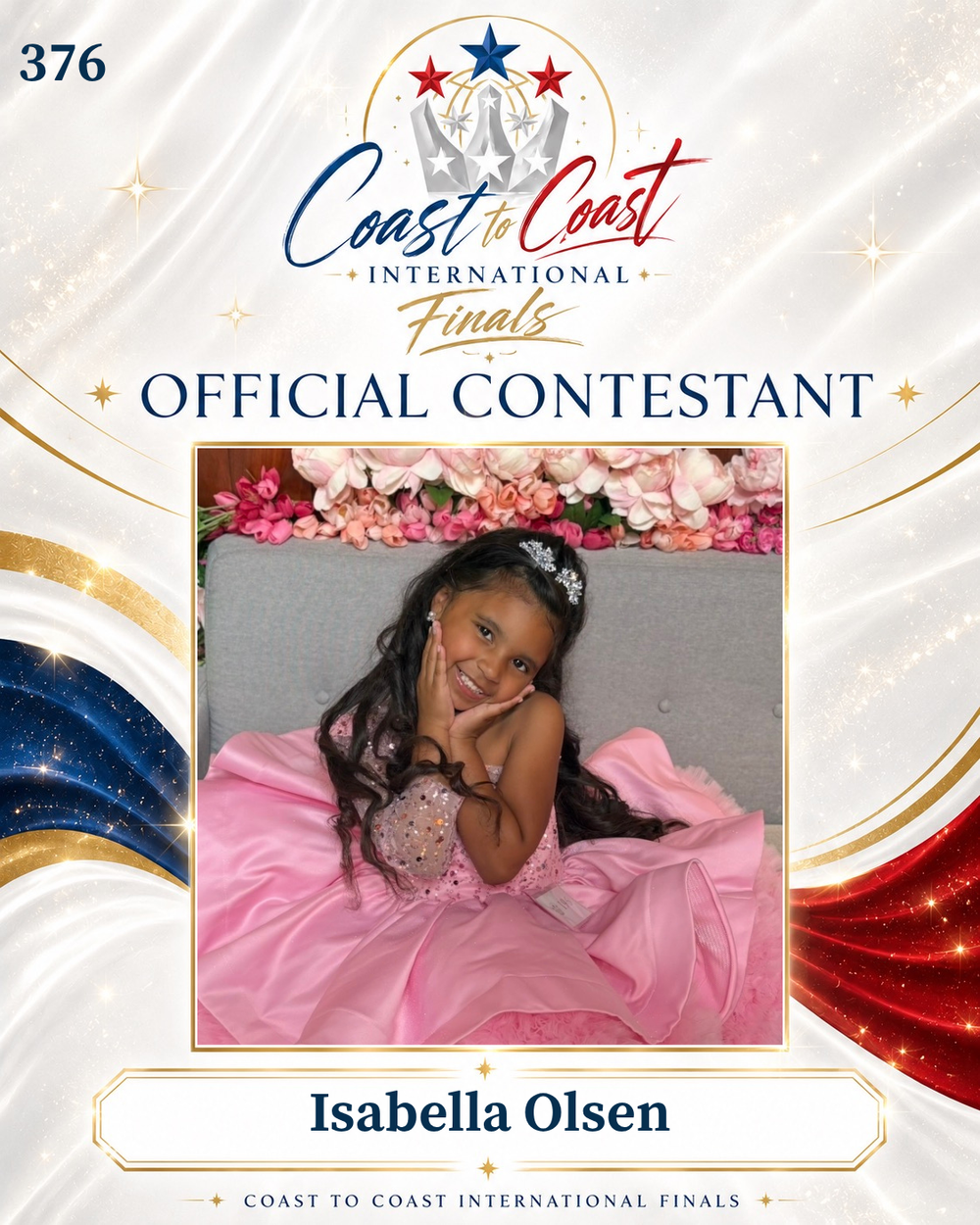 Vote #376 Isabella Olsen for 2026 International Finals People's Choice!